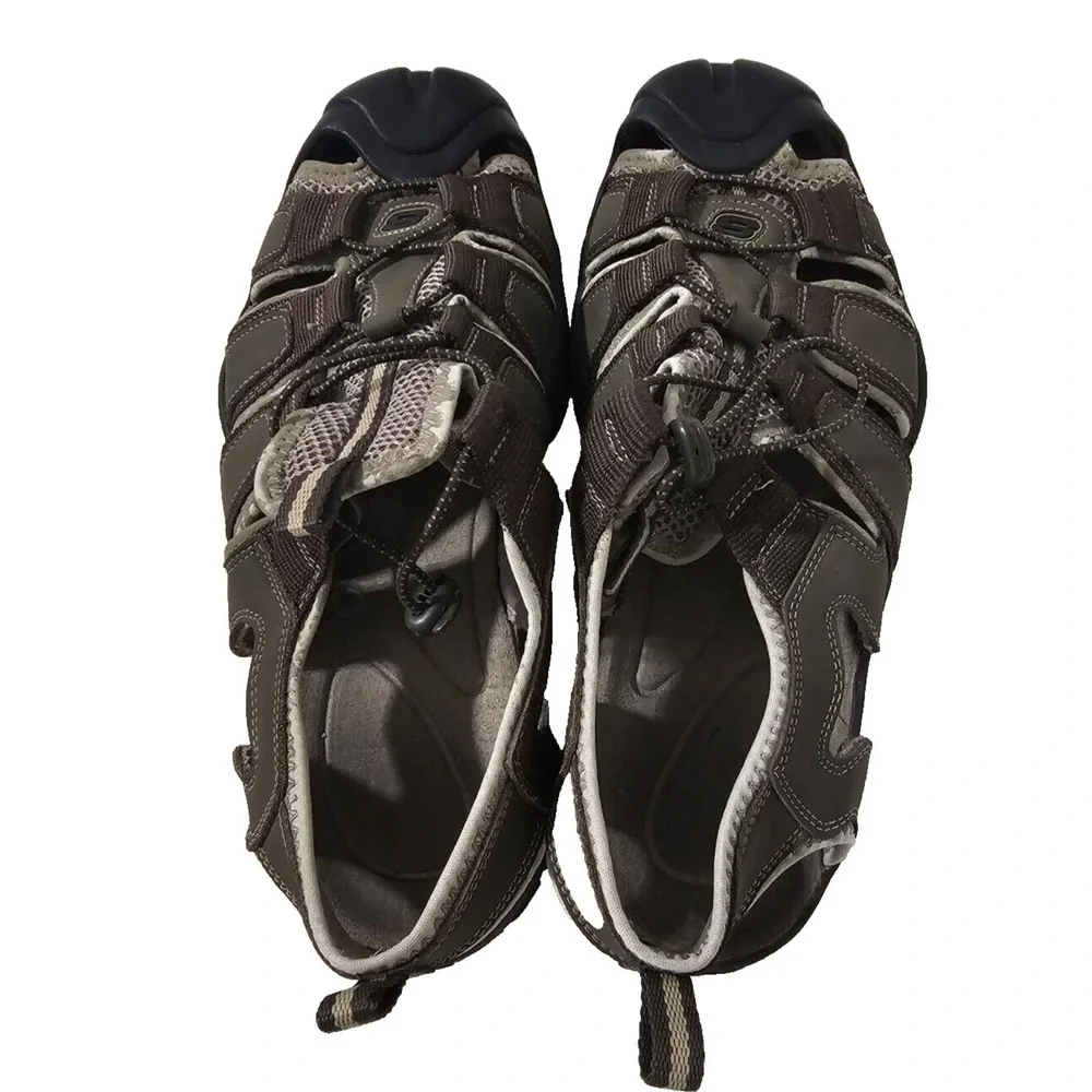 Skechers - Hiking Sandals Fisherman 50492 Water Trail -Green/Gray  Men's Size 10